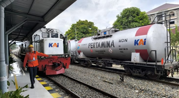 KAI Divre I Sumut Angkut 683.957 Ton Logistik Sepanjang 2025, BBM Tumbuh 13 Persen