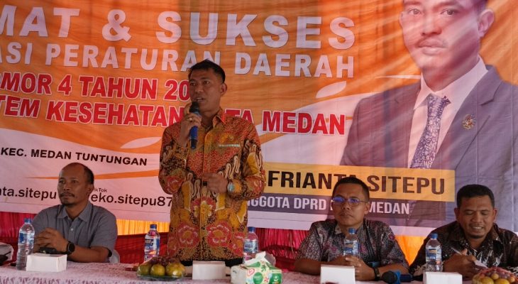 Eko Afrianta Sitepu Tegaskan Hak Kesehatan Warga Medan Lewat Sosialisasi Perda Sistem Kesehatan