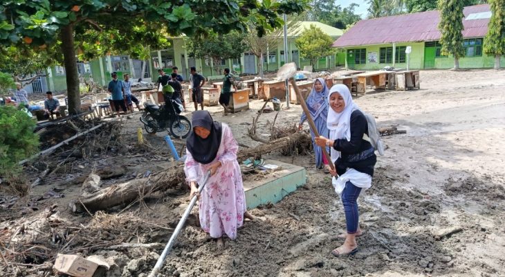 MAN 1 Tapteng Pulih Pascabanjir, KBM Kembali Normal Meski Pemulihan Fasilitas Masih Berlangsung