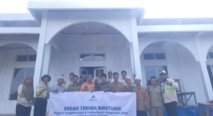 Masjid Al-Ittihad Bandar Hapinis Dibangun Ulang Berkat Dukungan PT Agincourt Resources, Kini Mampu Tampung 500 Jemaah