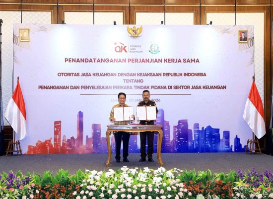 OJK dan Kejaksaan RI Perkuat Sinergi Penegakan Hukum Sektor Jasa Keuangan