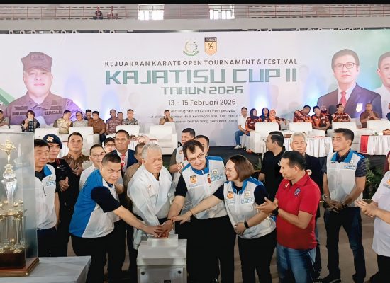 Kajati Sumut Buka Kejuaraan Karate Kajatisu Cup II 2026, Ratusan Atlet Bertanding Junjung Sportivitas