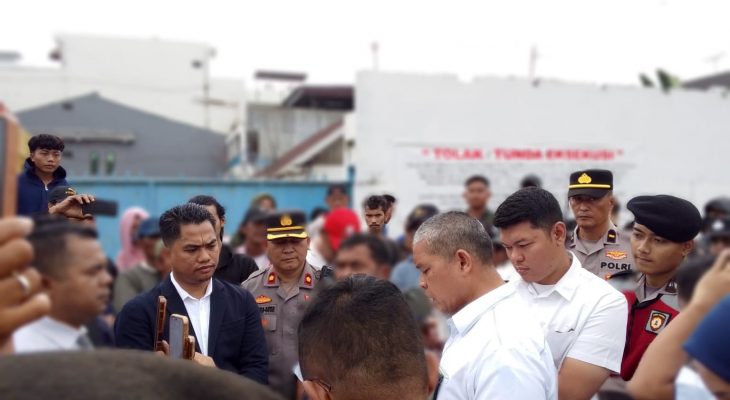 Eksekusi Lahan di Jalan Asrama Medan Berlangsung Kondusif, Sempat Diwarnai Aksi Dorong-dorongan