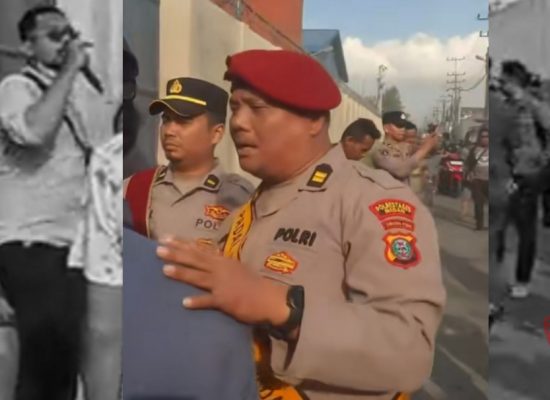 Polisi Amankan Aksi Warga di Gerbang PT Leomas, Upaya Bakar Ban Berhasil Digagalkan