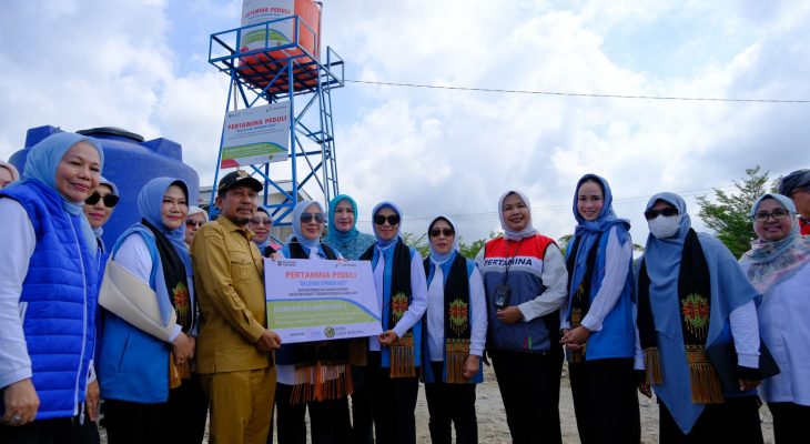 Korban Bencana Pidie Jaya Terima Air Bersih dan 1.577 Bright Gas dari Pertamina Dan SERUNI