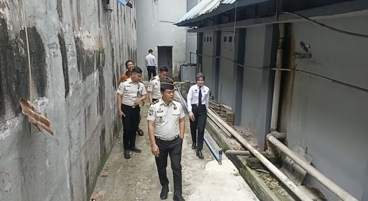 Rutan Kelas I Labuhan Deli Lakukan Kontrol Brandgang, Perkuat Deteksi Dini Gangguan Keamanan