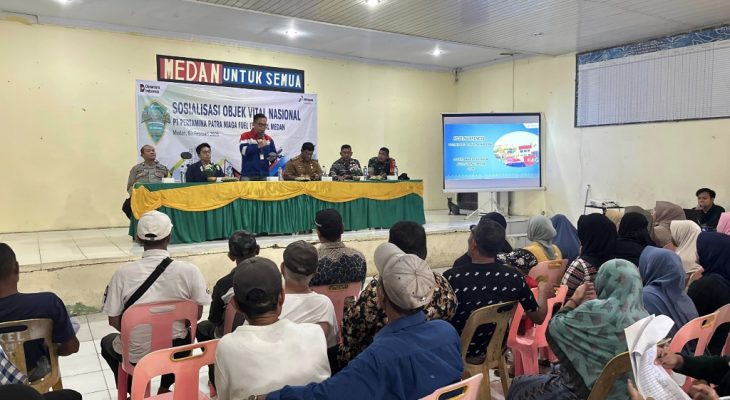 Pertamina Patra Niaga Sumbagut Perkuat Pengamanan Obvitnas Jalur Pipa BBM di Medan Belawan