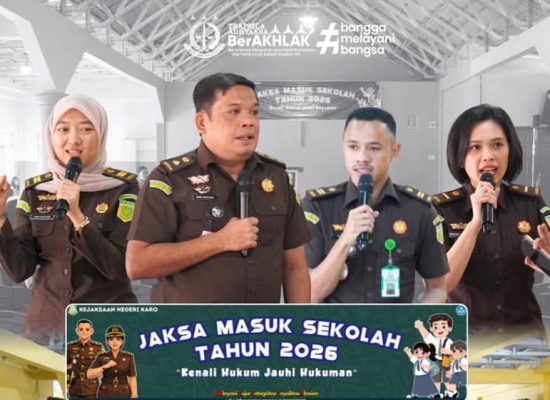 Kejari Karo Gelar Jaksa Masuk Sekolah di SMA Swasta Masehi Berastagi