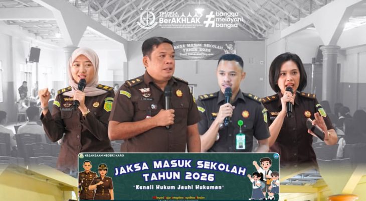 Kejari Karo Gelar Jaksa Masuk Sekolah di SMA Swasta Masehi Berastagi