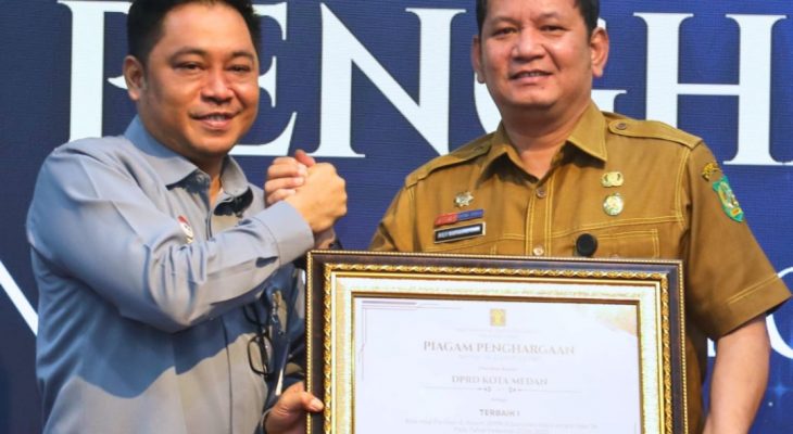 DPRD Kota Medan Raih Terbaik I E-Report JDIHN Sumut 2024–2025