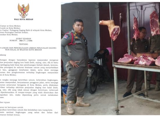 Sah, Pemko Medan Larang Penjualan Daging Non-Halal di Tempat Umum dan Terbuka