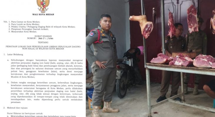 Sah, Pemko Medan Larang Penjualan Daging Non-Halal di Tempat Umum dan Terbuka