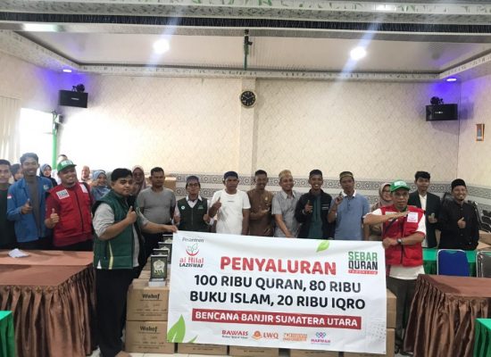 Safari Ramadhan 1447 H, GII dan LAZISWAF Al Hilal Bagikan 1.000 Al Qur’an untuk Korban Bencana di Tapteng