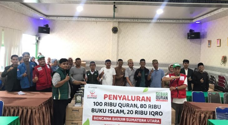 Safari Ramadhan 1447 H, GII dan LAZISWAF Al Hilal Bagikan 1.000 Al Qur’an untuk Korban Bencana di Tapteng