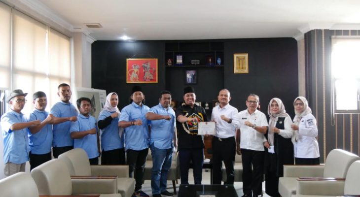 Wali Kota Mahyaruddin Salim Terima Audiensi PWI Tanjungbalai, Perkuat Sinergi Bangun Daerah