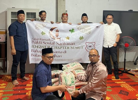 Safari Ramadan, ID42NER Sumut Santuni Anak Yatim di Asahan dan Medan