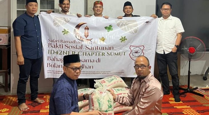 Safari Ramadan, ID42NER Sumut Santuni Anak Yatim di Asahan dan Medan