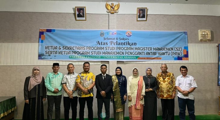 Nurmalini Marpaung Hadiri Pelantikan Pimpinan Prodi Magister Manajemen Universitas Asahan