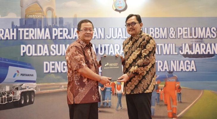 Pertamina Patra Niaga Sumbagut–Polda Sumut Teken Kontrak BBM dan Pelumas Non Subsidi 2026