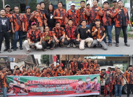 Pemuda Pancasila Ranting Mangga Berbagi Takjil, Pererat Kebersamaan di Ramadan