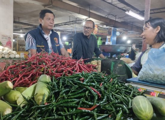 Polda Sumut Sidak Pasar Tradisional di Medan, Pastikan Harga dan Stok Bapokting Aman Selama Ramadan