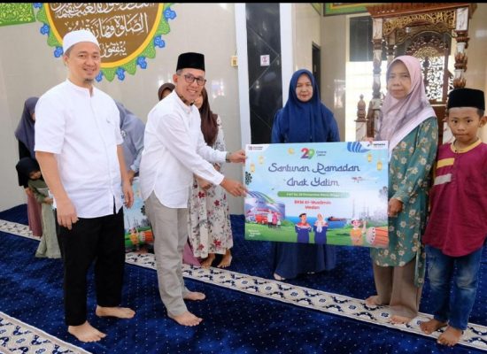Pertamina Patra Niaga Sumbagut Gelar Tausiyah Nuzulul Qur’an dan Santuni Anak Yatim di Medan
