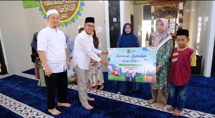 Pertamina Patra Niaga Sumbagut Gelar Tausiyah Nuzulul Qur’an dan Santuni Anak Yatim di Medan