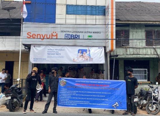 GPPMS Gelar Aksi di BRI Unit Tiga Balata, Desak Pengembalian Agunan Nasabah KUR di Bawah Rp100 Juta