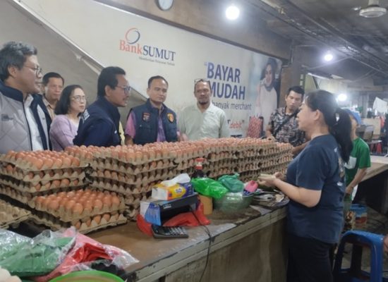 Satgas Pangan Polda Sumut Sidak Pasar Petisah dan Sukaramai, Harga Bapokting Jelang Idulfitri Masih Stabil
