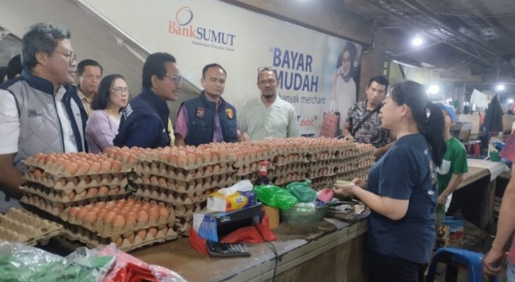 Satgas Pangan Polda Sumut Sidak Pasar Petisah dan Sukaramai, Harga Bapokting Jelang Idulfitri Masih Stabil