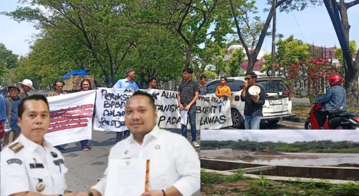 AKTA Gelar Aksi di Kejati Sumut dan BPK RI, Desak Usut Dugaan Korupsi Proyek BPBD Padang Lawas