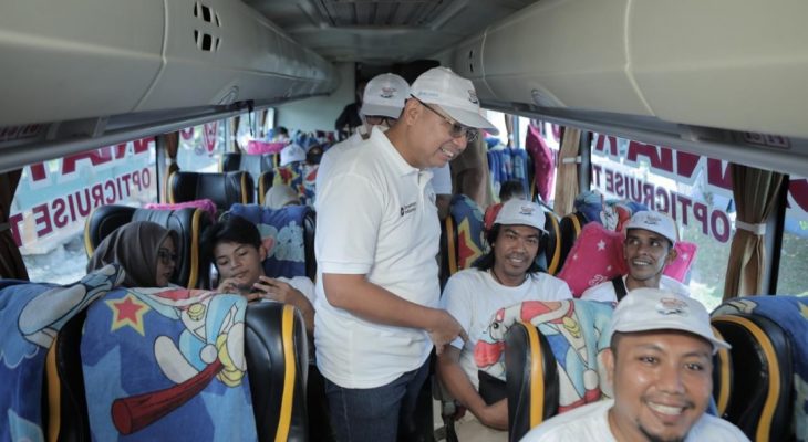 Pelindo Multi Terminal Berangkatkan Pemudik Gratis dari Medan ke Sejumlah Kota di Sumatera