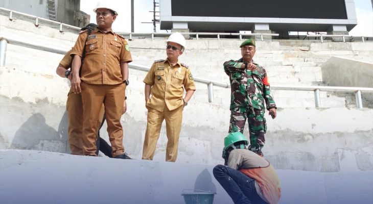 Lurah Teladan Barat Dampingi Wali Kota Medan Tinjau Progres Pembangunan Stadion Teladan
