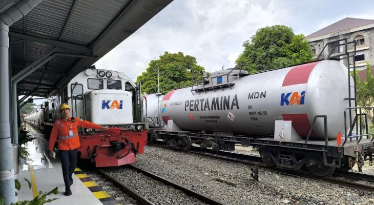 KAI Divre I Sumut Salurkan 11.118 KL BBM via Kereta Api, Dukung Kelancaran Mudik Lebaran 2026