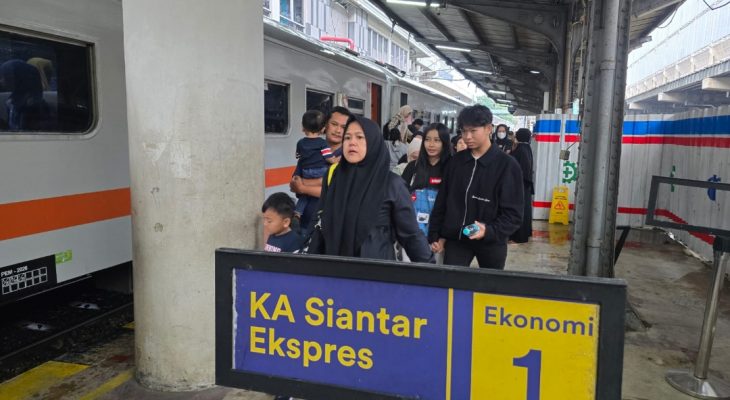 Penumpang KA Siantar Ekspres Meningkat 15 Persen pada Arus Balik Lebaran 2026