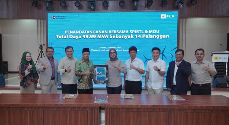 PLN UID Sumut Teken Kerja Sama Listrik 49,99 MVA, Dorong Pertumbuhan Industri dan Pendidikan