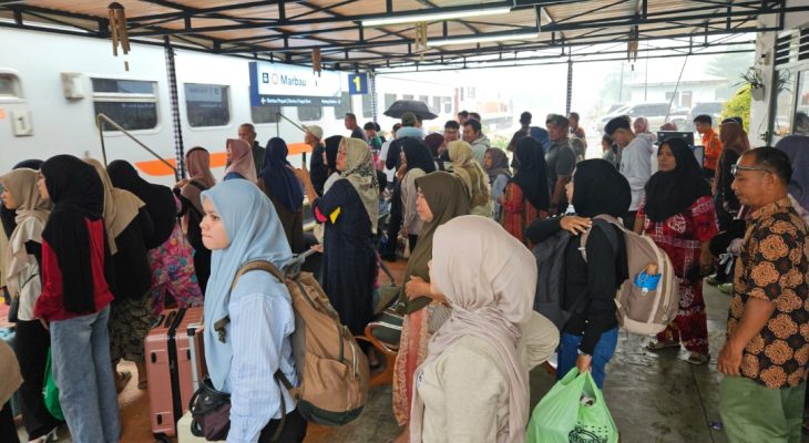 Penumpang Stasiun Merbau Naik 16 Persen Selama Angkutan Lebaran 2026