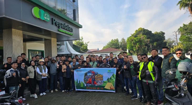Pegadaian Motorcycle Club Gelar Sunmori Medan–Sibolangit, Sambut HUT ke-125 Pegadaian