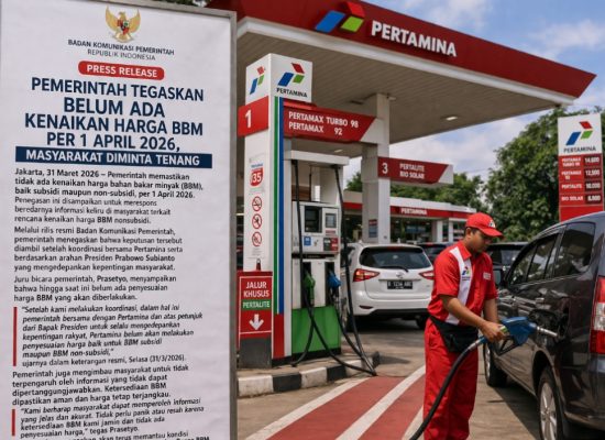 Pemerintah Tegaskan Belum Ada Kenaikan Harga BBM per 1 April 2026, Masyarakat Diminta Tenang