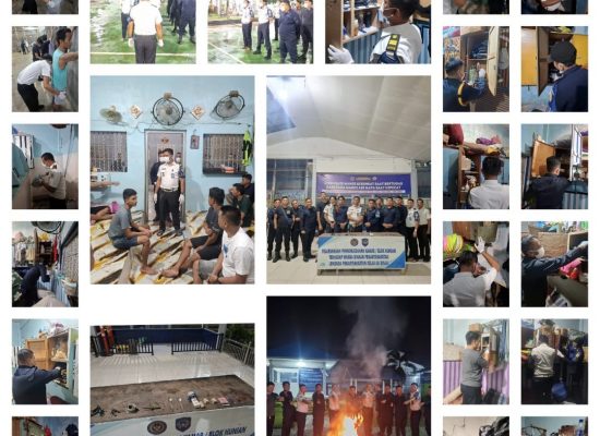 Razia Mendadak di Lapas Binjai, Petugas Sita Sajam Rakitan hingga Kabel, Nihil Narkoba dan HP