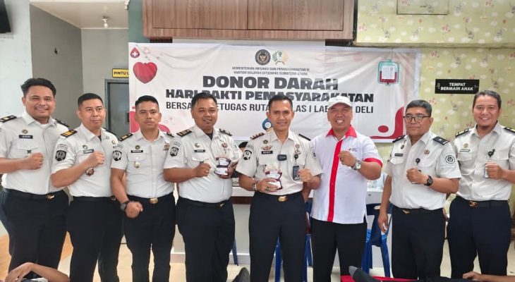 Rutan Labuhan Deli Gelar Donor Darah Peringati HBP ke-62, Wujud Kepedulian Kemanusiaan