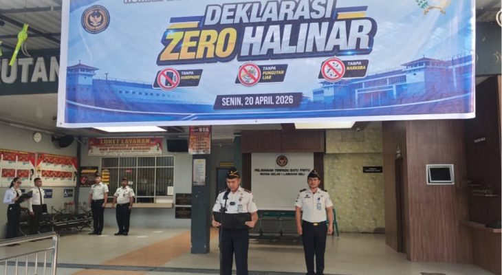 Rutan Kelas I Labuhan Deli Tegaskan Komitmen Zero Halinar, Wujudkan Lingkungan Bersih dan Berintegritas