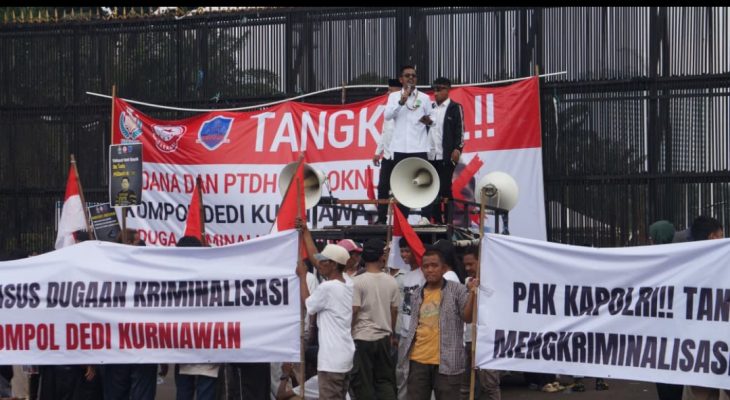 Massa Desak DPR RI dan Mabes Polri Usut Dugaan Kriminalisasi Kasus Rahmadi