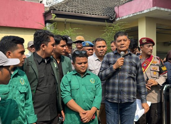 Aksi IPA Sumut di Polda, Desak Usut Dugaan Penutupan Sungai di Batu Bara