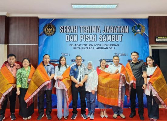 Rutan Kelas I Labuhan Deli Gelar Pisah Sambut Pejabat Eselon IV, Berlangsung Khidmat dan Penuh Kekeluargaan