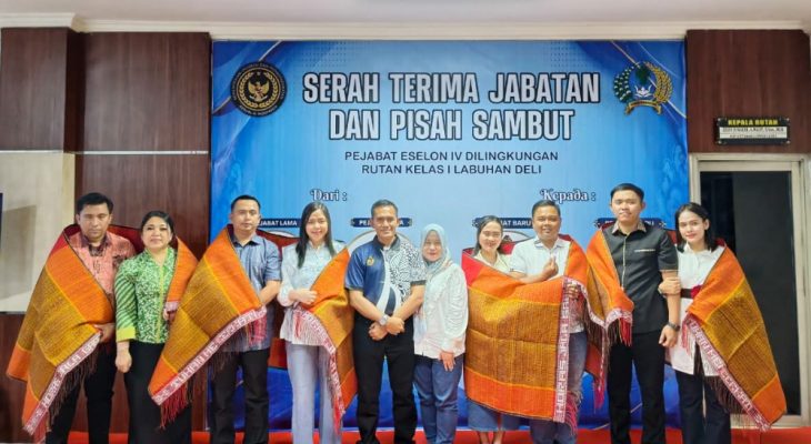 Rutan Kelas I Labuhan Deli Gelar Pisah Sambut Pejabat Eselon IV, Berlangsung Khidmat dan Penuh Kekeluargaan