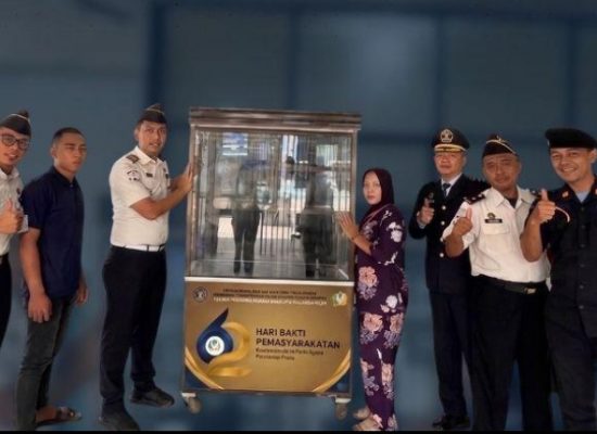 Rutan Tanjung Pura Salurkan Gerobak UMKM untuk Keluarga Warga Binaan di Hari Bakti Pemasyarakatan ke-62