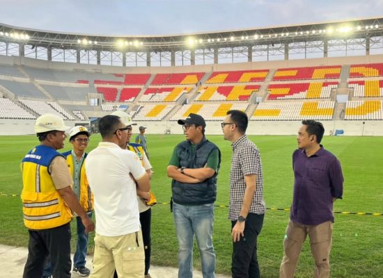 Didampingi John Ester Lase, Stadion Teladan Kian Siap untuk Ajang Internasional