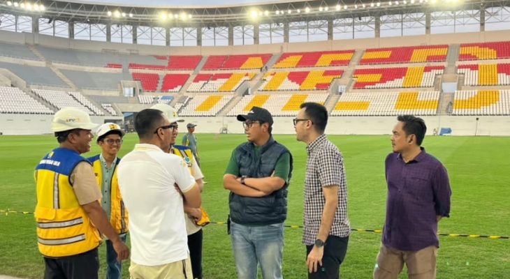 Didampingi John Ester Lase, Stadion Teladan Kian Siap untuk Ajang Internasional