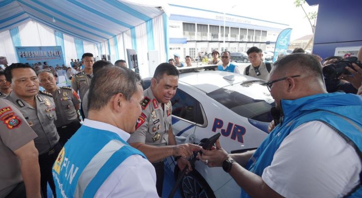 Kapolda Sumut Apresiasi Kemudahan PLN Mobile Saat Coba SPKLU PLN Presisi di Ditlantas Polda Sumut